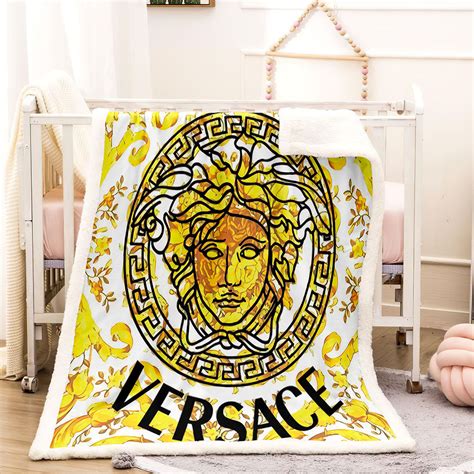 versace baby blanket|authentic Versace bedding.